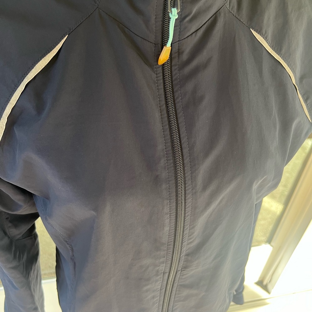 Adidas Blue and White wind breaker Jacket